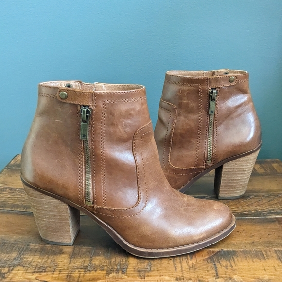 fossil leather ankle boots 7.5 - Picture 3 of 7